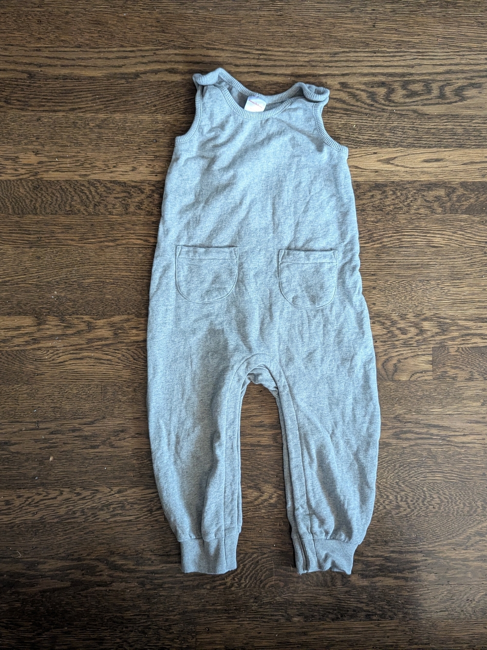 Hanna Andersson French Terry Overalls 3T Gray EUC
